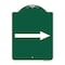 Signmission Designer Series Sign-Right Arrow, Green & White Aluminum Sign, 18" x 24", GW-1824-22975 A-DES-GW-1824-22975 - alternate 1